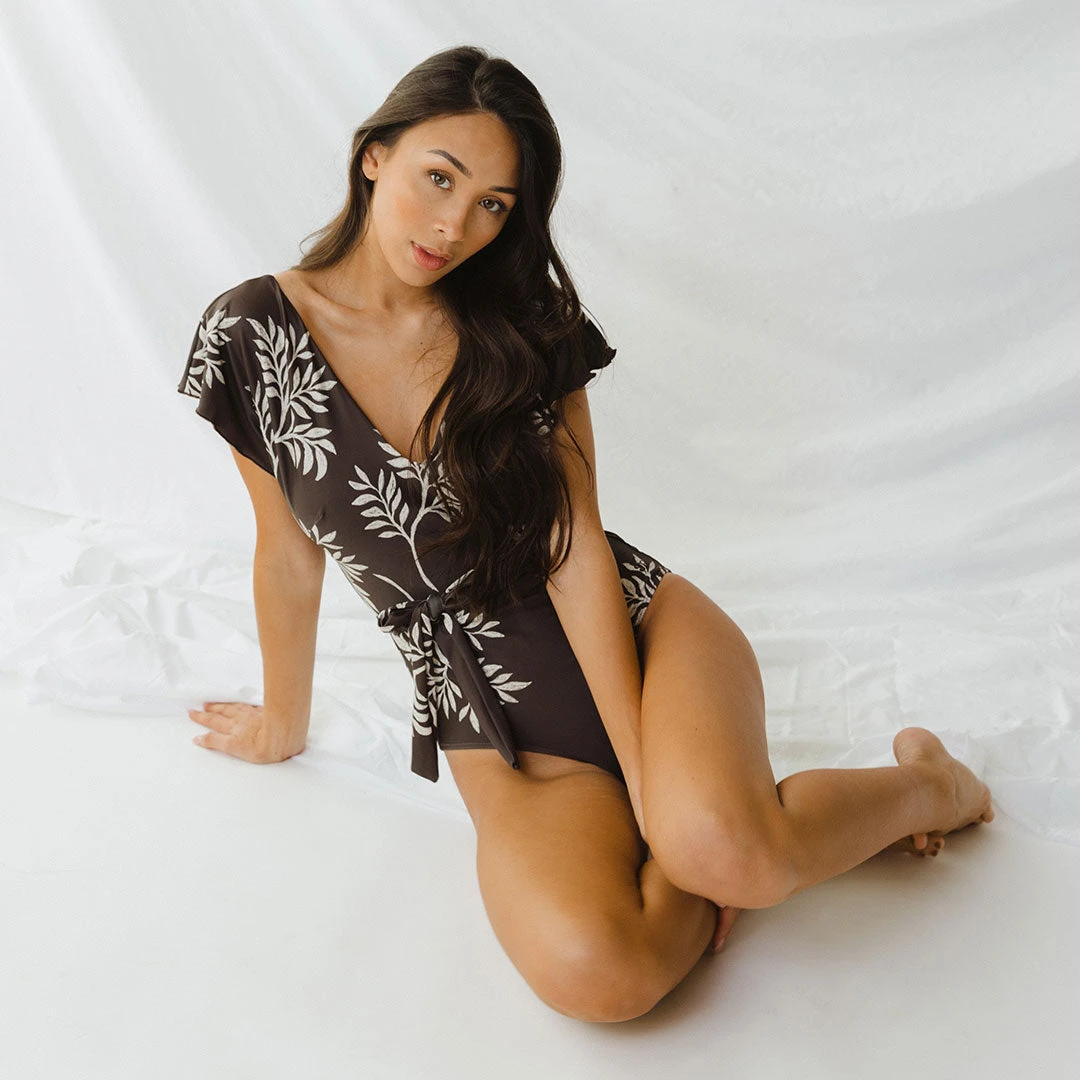 The Cape One-Piece, Chocolate Fern 7 The Cape One-Piece, Chocolate Fern - Image 5