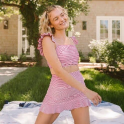 Cherry High-Waisted Swim Skirt -Clothing Promotional Store 369A4056final 78dd848e 1368 4393 a46b 8ed92fb78ae9