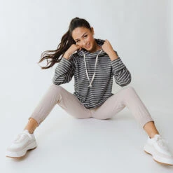 City Pullover, Charcoal -Clothing Promotional Store 369A4061final