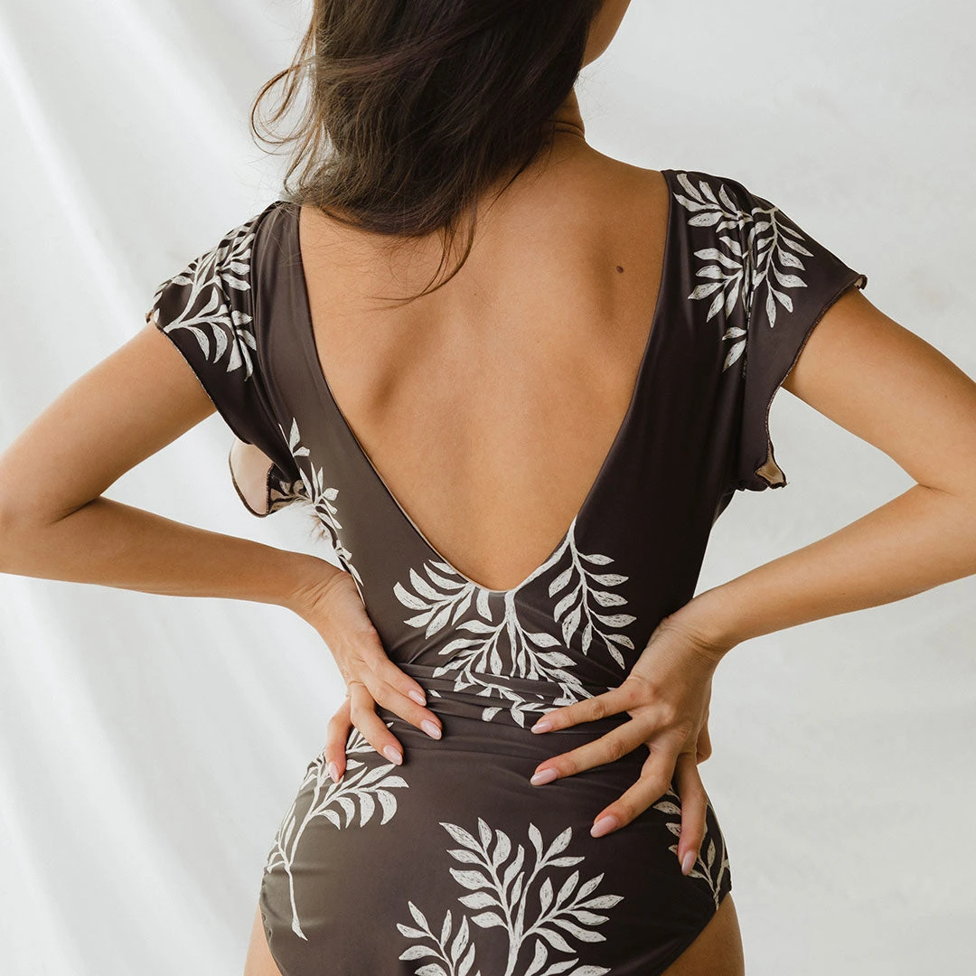 The Cape One-Piece, Chocolate Fern 10 The Cape One-Piece, Chocolate Fern - Image 8
