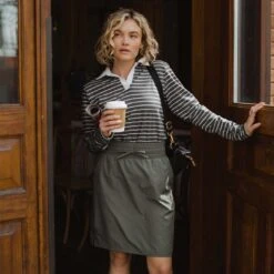 The Away Skirt, Olive 16 The Away Skirt, Olive -Clothing Promotional Store 369A4131final 900c4be5 aede 429d a8a5 fdee3f634909