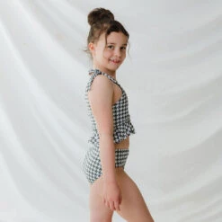 Mini Tied-Up Tankini Set, Houndstooth -Clothing Promotional Store 369A4257final 1