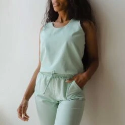 Mint Tank Jumpsuit -Clothing Promotional Store 369A4358final