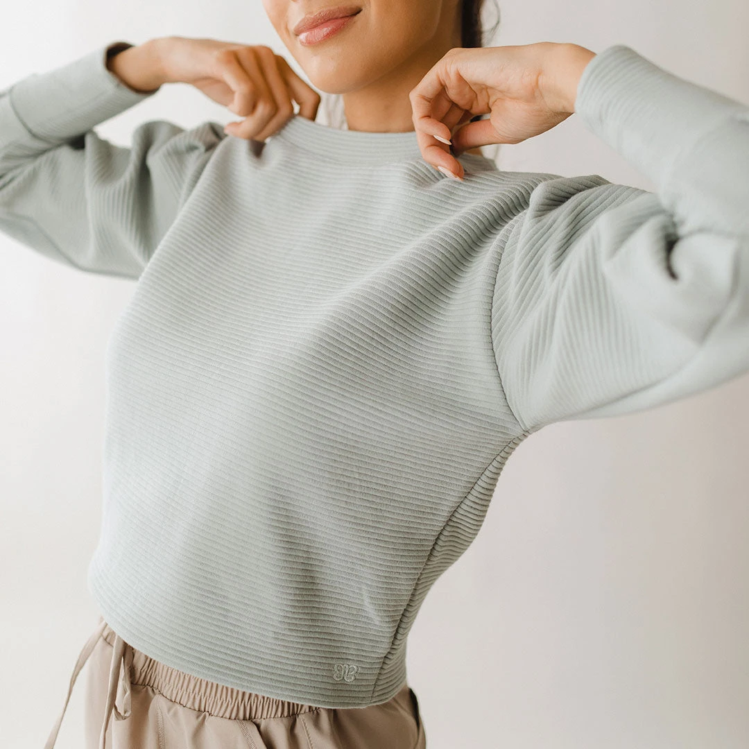 Atlas Ribbed Sweater, Grey 6 Atlas Ribbed Sweater, Grey - Image 4