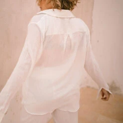 Linen Button Up, White 14 Linen Button Up, White -Clothing Promotional Store 369A4919final 814f5bfd a249 4882 92c3 a1785b793ef8