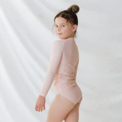 Mini Rash Guard Two-Piece Set, Pink Checkers -Clothing Promotional Store 369A4932final 1