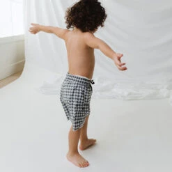 Houndstooth Jr. Swim Trunks -Clothing Promotional Store 369A5002final 1