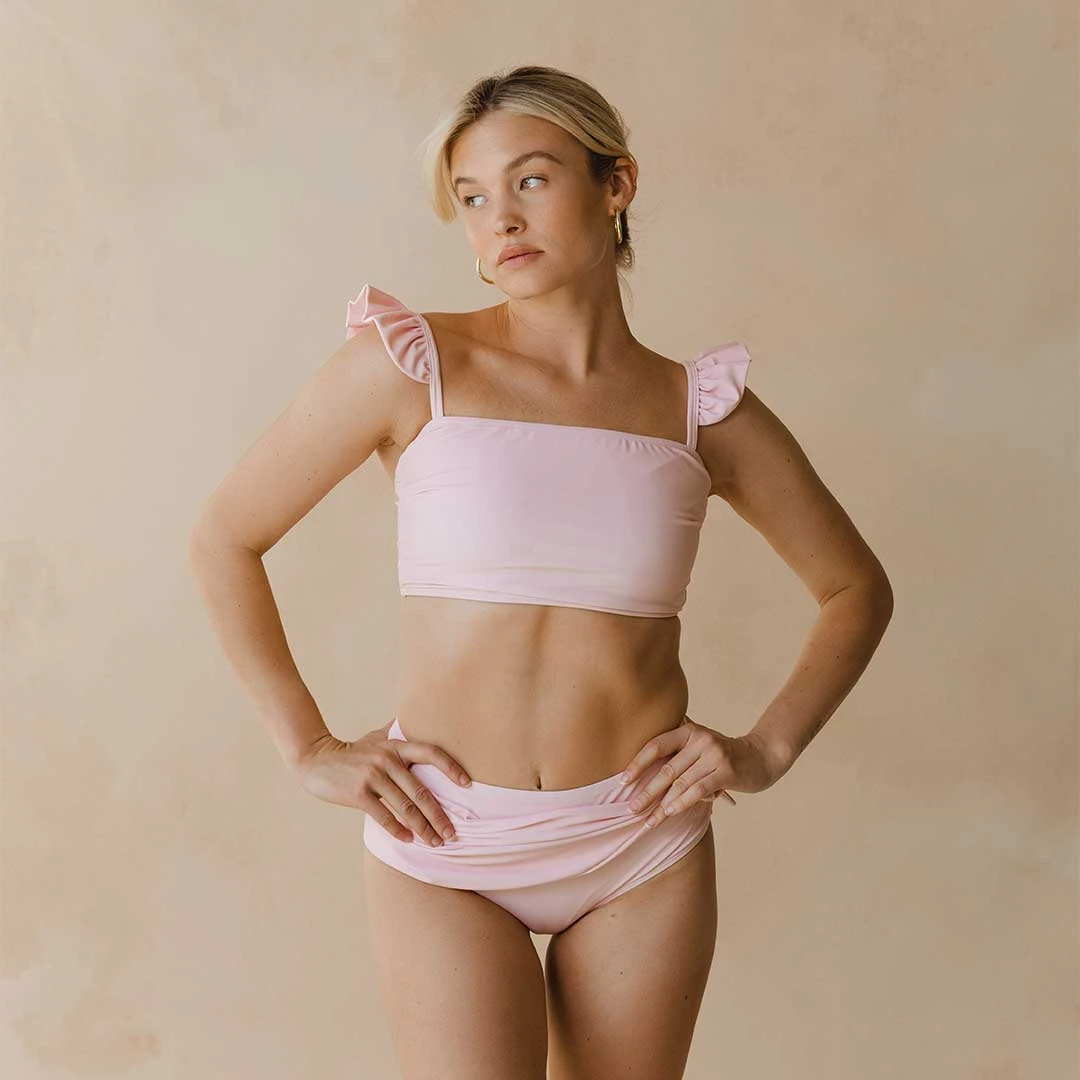 Ballet Pink Bella Crop Top 4 Ballet Pink Bella Crop Top - Image 2