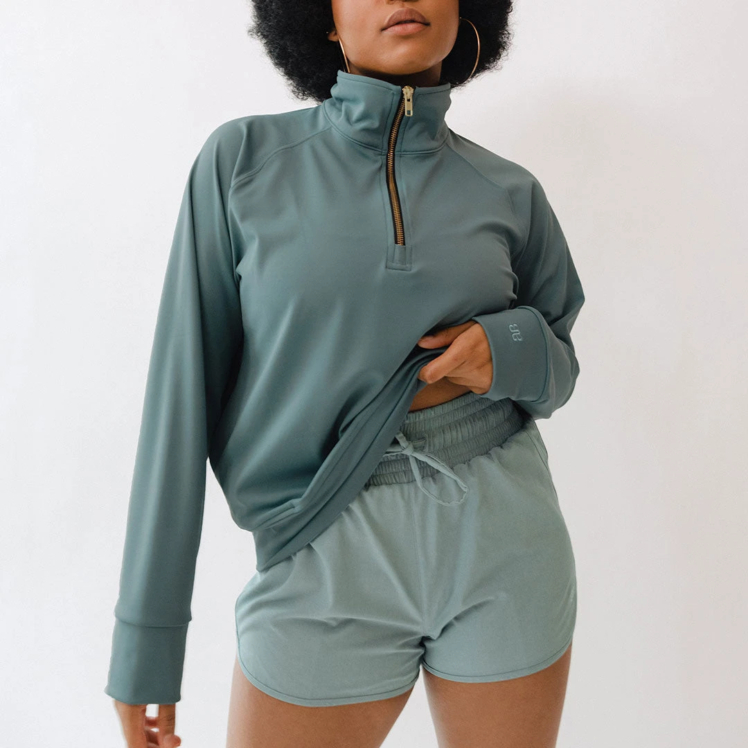 The Gotta Run 1/4 Zip, Blue Grey 9 The Gotta Run 1/4 Zip, Blue Grey - Image 7