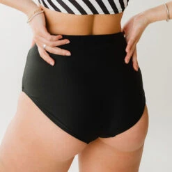 Matte Black High-Waisted Bottoms 12 Matte Black High-Waisted Bottoms -Clothing Promotional Store 369A5372final