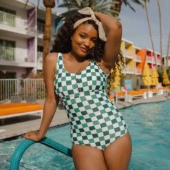 Deep End One-Piece, Check Mate 15 Deep End One-Piece, Check Mate -Clothing Promotional Store 369A5698final