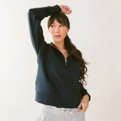 Oxford Zip-Up, Navy 9 Oxford Zip-Up, Navy -Clothing Promotional Store 369A5767