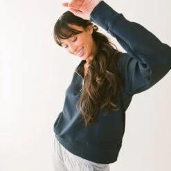 Oxford Zip-Up, Navy 11 Oxford Zip-Up, Navy -Clothing Promotional Store 369A5773