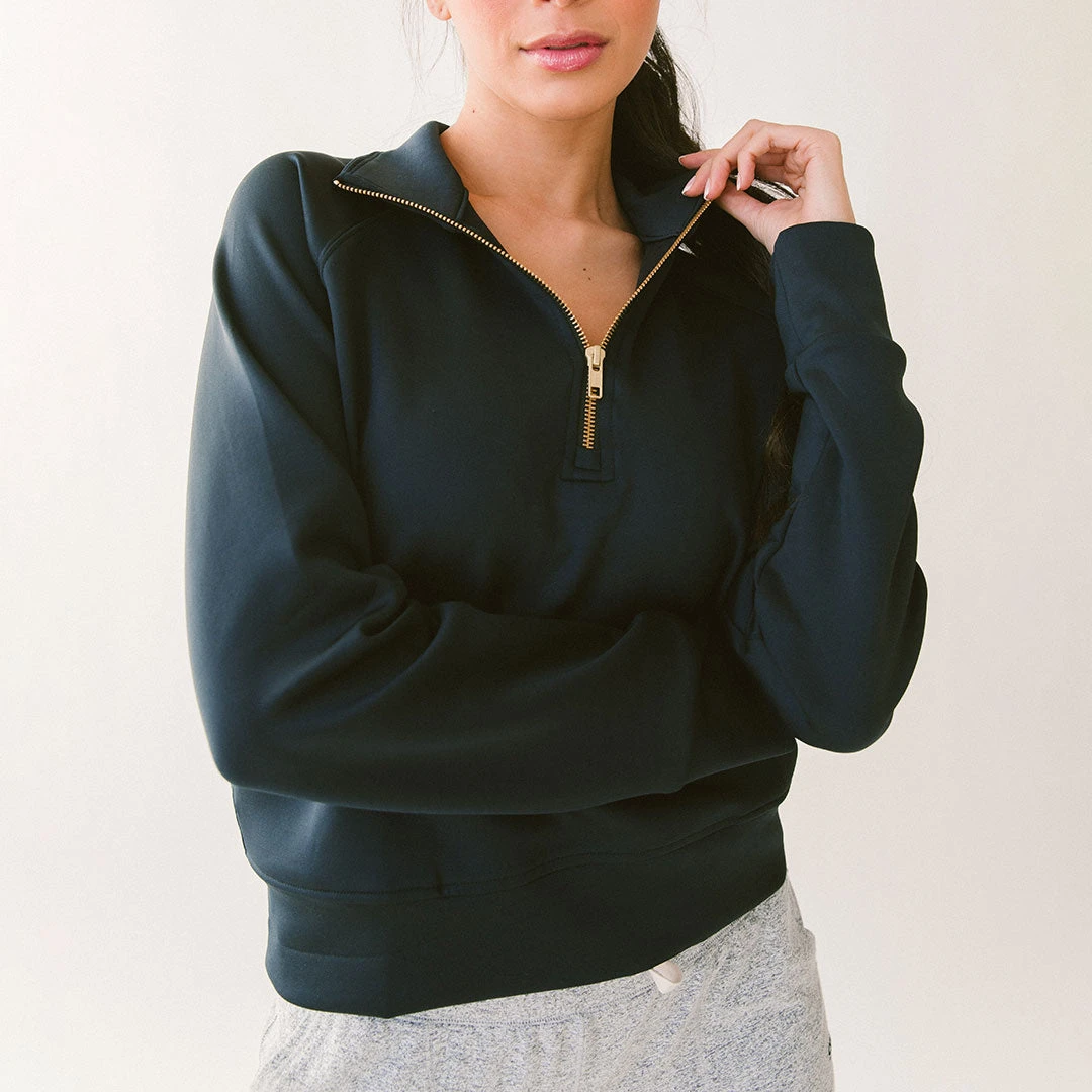 Oxford Zip-Up, Navy 3 Oxford Zip-Up, Navy