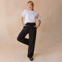Audrey Trouser, Black 12 Audrey Trouser, Black -Clothing Promotional Store 369A6204