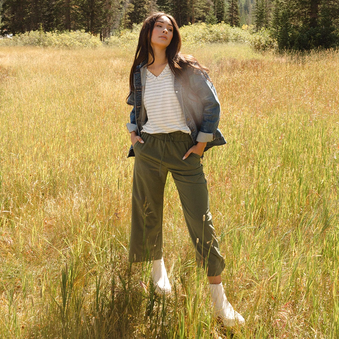 Audrey Wide Leg Pants, Sage 3 Audrey Wide Leg Pants, Sage