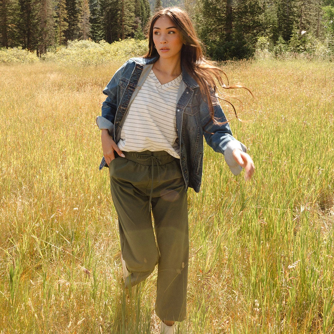 Audrey Wide Leg Pants, Sage 9 Audrey Wide Leg Pants, Sage - Image 7