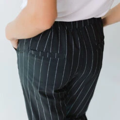 Navy Pinstripe Jetsetters -Clothing Promotional Store 369A6659final