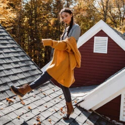 Vermont Cardigan, Yellow -Clothing Promotional Store 369A6879final 03cfec66 4995 4add 97c6 ecc892e8d49f