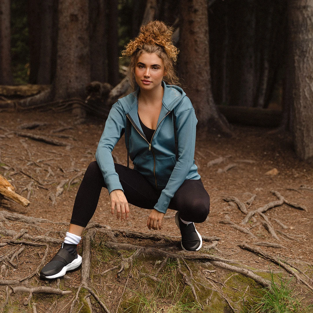 Hideaway Zip-Up, Ocean Blue 6 Hideaway Zip-Up, Ocean Blue - Image 4