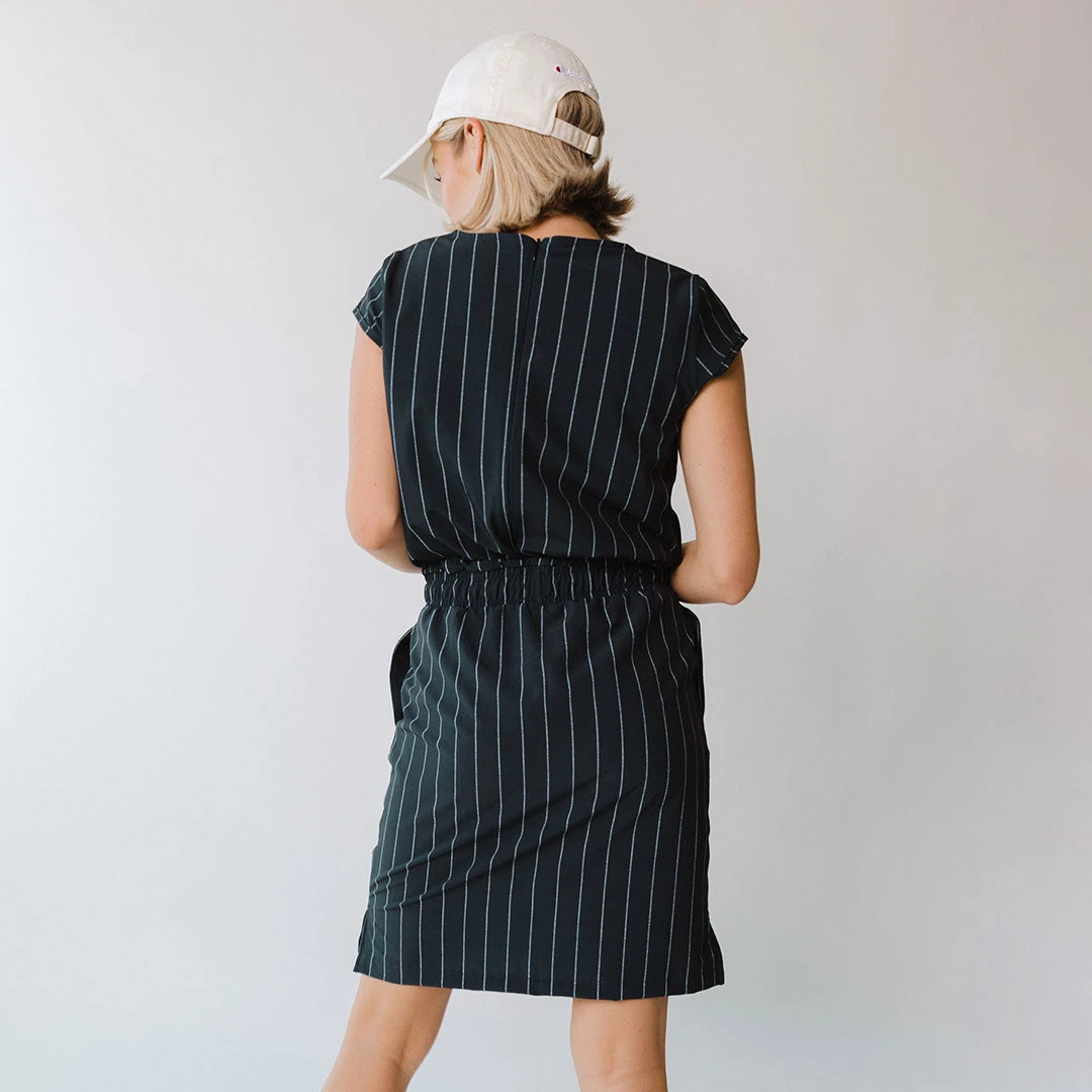 Navy Pinstripe Going Places Dress 12 Navy Pinstripe Going Places Dress - Image 10