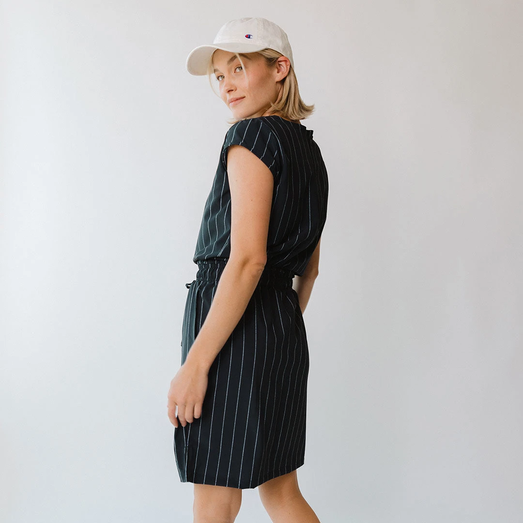 Navy Pinstripe Going Places Dress 13 Navy Pinstripe Going Places Dress - Image 11