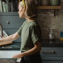 Boss Crop Tee, Sage 18 Boss Crop Tee, Sage -Clothing Promotional Store 369A7148final