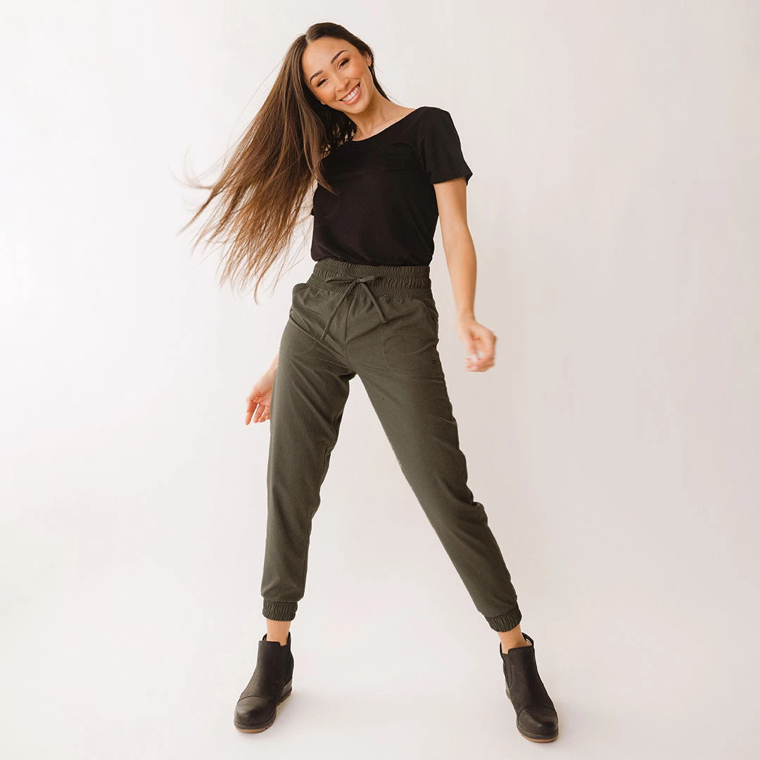 Destination Joggers, Heather Green 5 Destination Joggers, Heather Green - Image 3