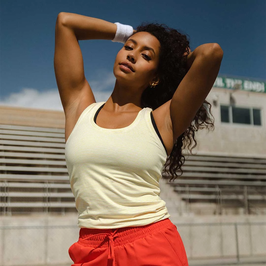 Exhale Tank, Mustard 3 Exhale Tank, Mustard