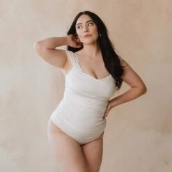 Ivory Off Shoulder One-Piece -Clothing Promotional Store 369A7320final