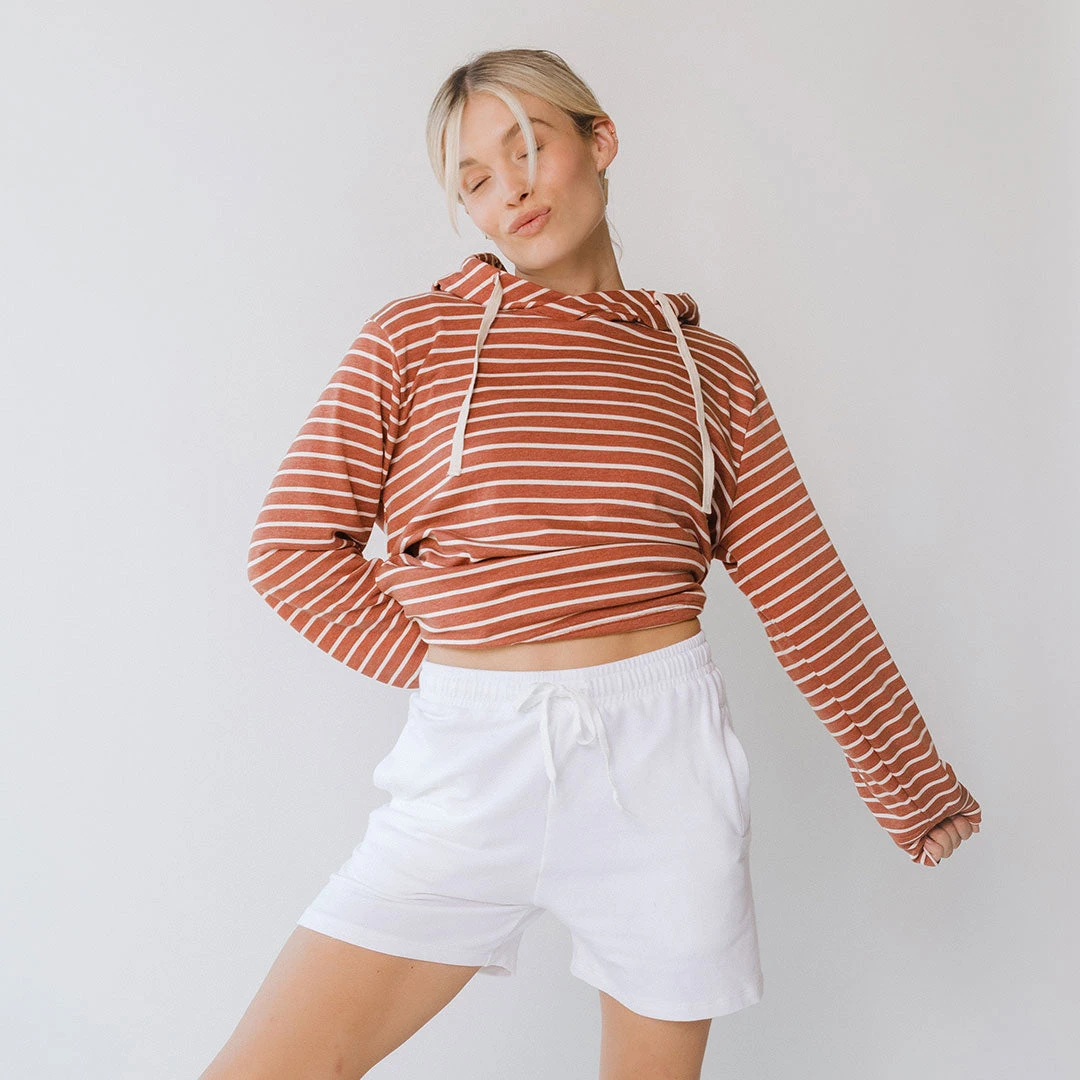 Boyfriend Shorts, White 4 Boyfriend Shorts, White - Image 2