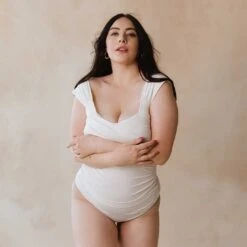 Ivory Off Shoulder One-Piece -Clothing Promotional Store 369A7354final