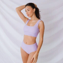 Periwinkle High-Waisted Bottoms -Clothing Promotional Store 369A7428final