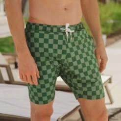 Wind And Sea Shorts, Green Check 15 Wind And Sea Shorts, Green Check -Clothing Promotional Store 369A7564final