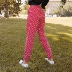 Destination Joggers, Red Gingham 11 Destination Joggers, Red Gingham -Clothing Promotional Store 369A7786final 1