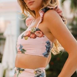 Rose Pink Bella Crop Top 14 Rose Pink Bella Crop Top -Clothing Promotional Store 369A8092final 1