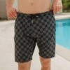 Wind And Sea Shorts, Slate Checkers -Clothing Promotional Store 369A8173final