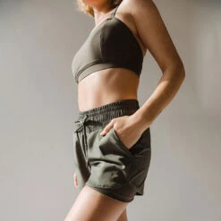 Lunge Shorts, Olive -Clothing Promotional Store 369A8232finnal 1