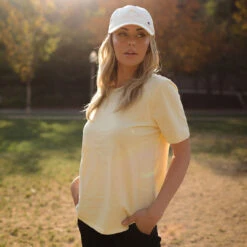 Boyfriend Tee, Yellow 10 Boyfriend Tee, Yellow -Clothing Promotional Store 369A8237