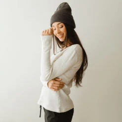 Waffle Long Sleeve Crew, Oatmeal 18 Waffle Long Sleeve Crew, Oatmeal -Clothing Promotional Store 369A8238final