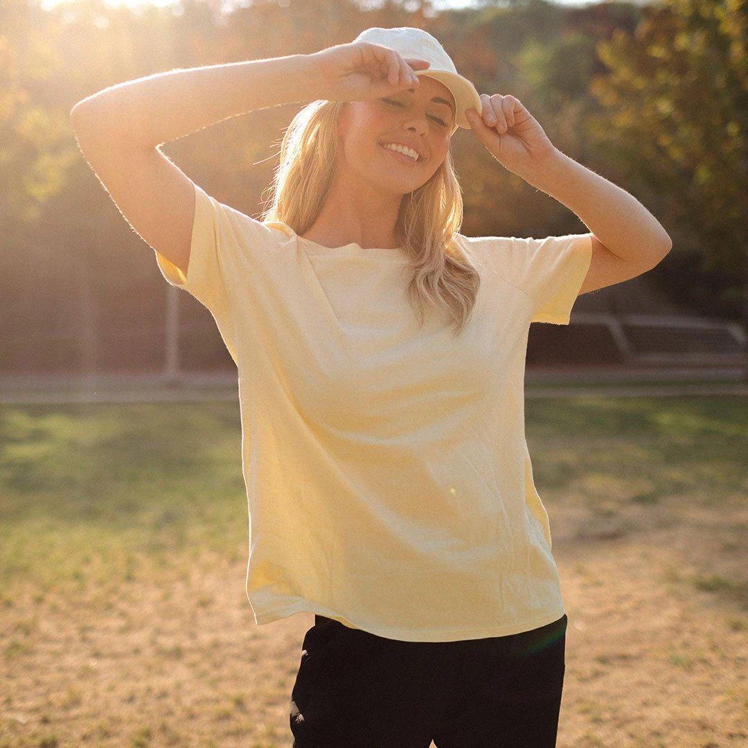 Boyfriend Tee, Yellow 7 Boyfriend Tee, Yellow - Image 5