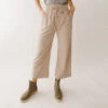 Audrey Wide Leg Pants, Cobblestone -Clothing Promotional Store 369A8361final