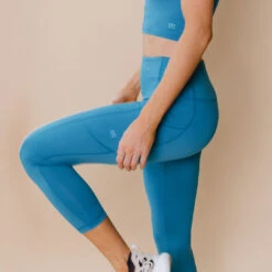 Intention Flow 3/4 Leggings, Cobalt 9 Intention Flow 3/4 Leggings, Cobalt -Clothing Promotional Store 369A8393final