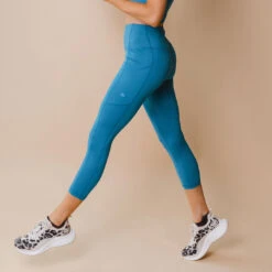 Intention Flow 3/4 Leggings, Cobalt 8 Intention Flow 3/4 Leggings, Cobalt -Clothing Promotional Store 369A8403final