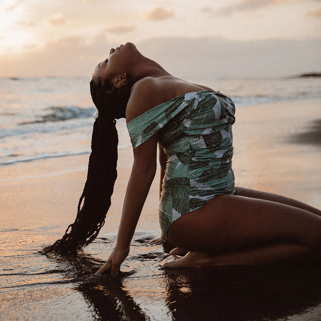 The Palm Off Shoulder One-Piece 5 The Palm Off Shoulder One-Piece - Image 3