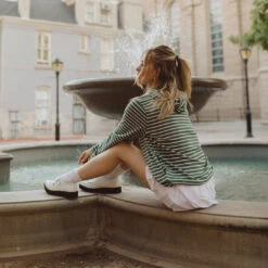 City Pullover, Hunter Green -Clothing Promotional Store 369A8502final