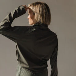 The Gotta Run 1/4 Zip, Olive -Clothing Promotional Store 369A8577final 1