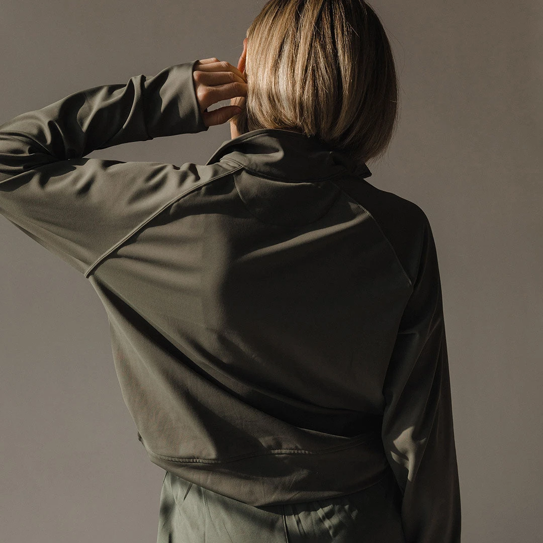 The Gotta Run 1/4 Zip, Olive 4 The Gotta Run 1/4 Zip, Olive - Image 2