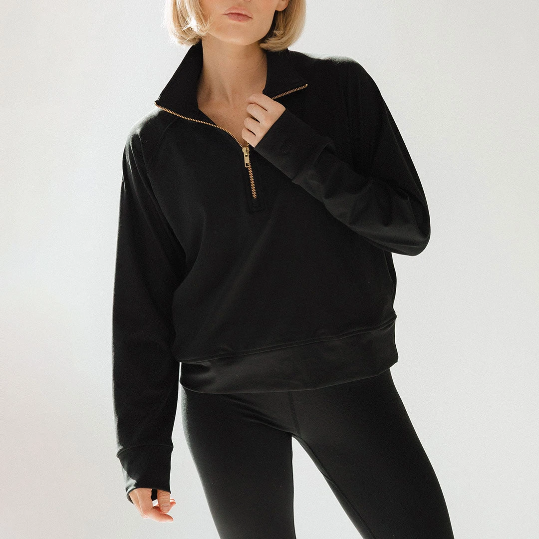 The Gotta Run 1/4 Zip, Black 3 The Gotta Run 1/4 Zip, Black