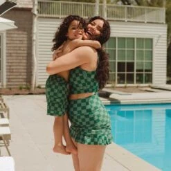 Green Check Jr. Swim Trunks 13 Green Check Jr. Swim Trunks -Clothing Promotional Store 369A8652final 1